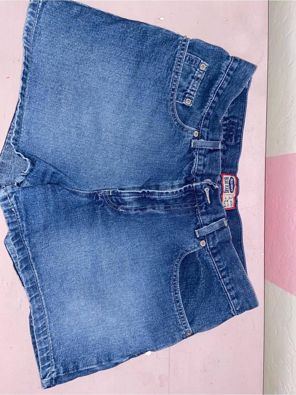 Vintage Old Navy Dark Blue Denim Shorts - Ladies
